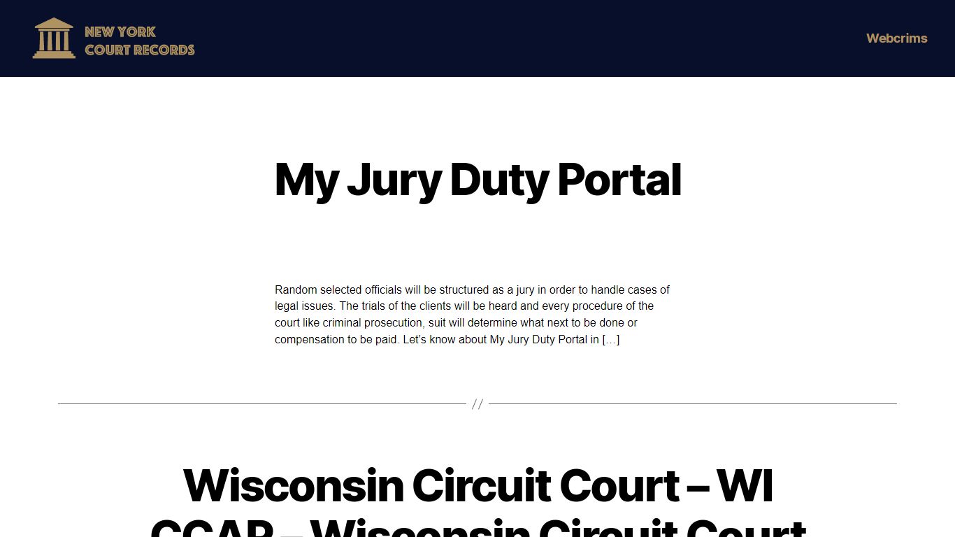 New York Court Records
